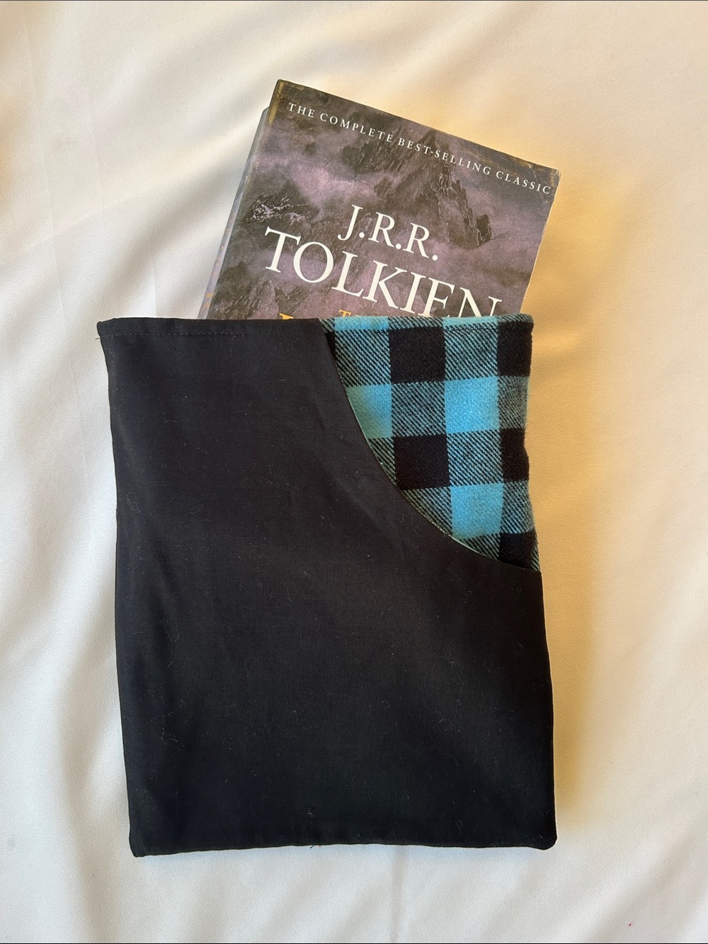 Buffalo Plaid Handmade book sleeve